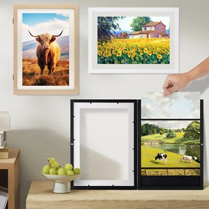 A3 Kids Art Photo Frame Children Drawings Project Wooden Artwork Picture Display - Picture 1 of 33