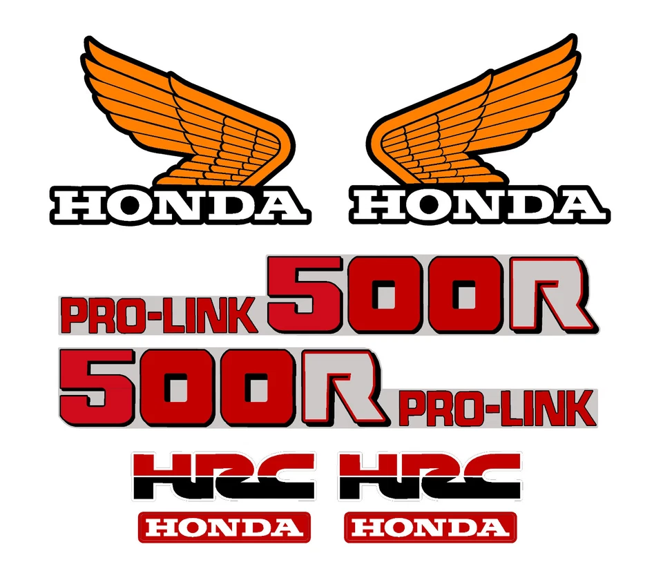 Juego de calcomanías para moto Honda XR500 1984, depósito, guardabarros y basculante XR 500 Foto 1 de 1