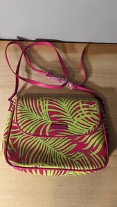 Vera Bradley Flap Crossbody Palm Wedel Handtasche Tasche Handtasche Schultergurt Taschen - Bild 1 von 8