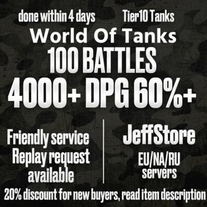 World Of Tanks | 4000+ DPG 60%+ | 100 Battles | UNICUM Stats | EU/NA/RU | WOT - Picture 1 of 1