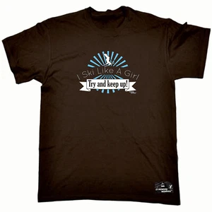 Skiing Pm I Ski Like A Girl - Para hombres Divertida Novedad Camisetas Camiseta Camisetas - Imagen 1 de 10