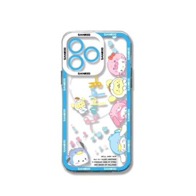 Funda de teléfono Sanrio Cinnamoroll para Samsung S21 Ultra 5G transparente suave TPU cubierta Foto 1 de 2