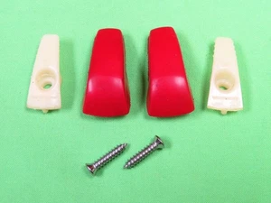 75 76 77 78 Mustang Red Coat Hooks - Picture 1 of 2