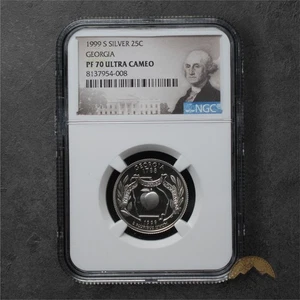 1999-S Proof Silver Georgia State Quarter 25C - NGC PF70 UCAM - San Fransisco - Picture 1 of 2