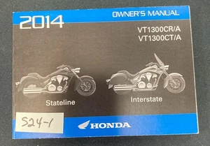 NEW OEM HONDA 2014 STATELINE INTERSTATE VT1300CR/A VT1300CT/A OWNERS MANUAL - Imagen 1 de 1