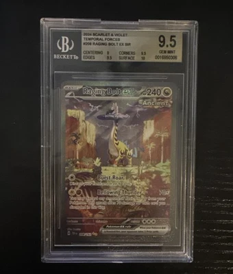 Raging Bolt ex 208/162 SV05: Temporal Forces Holo BGS 9.5 Pokemon - Image 1 of 2