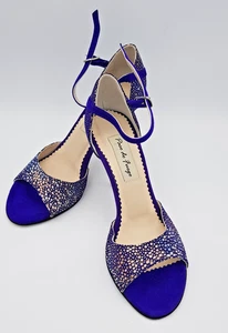 Tangoschuhe Tanzschuhe Paso de Fuego NEU Tango Argent. Gr. 38 Violett Abs. 8 - Bild 1 von 6