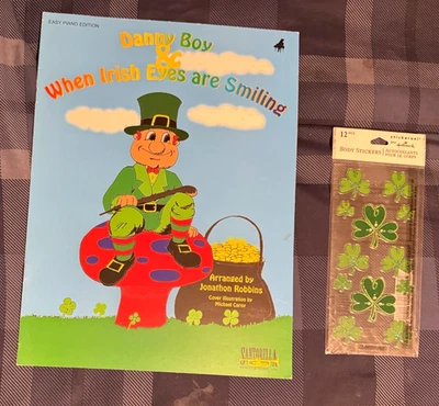 Danny Boy & When Irish Eyes Are Smiling Easy Piano Vocal  Sheet Music+Stickers - Image 1 of 4