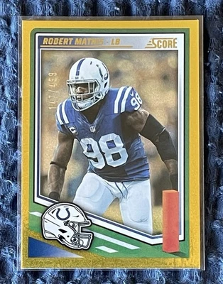 2025 Score - Robert Mathis #271 Gold Glitter 147/499 - Indianapolis Colts - NFL - Image 1 of 3
