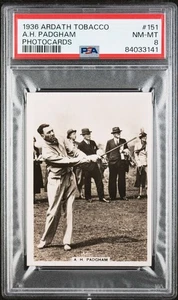 Ardath - 'Photocards Group Z -Sports' (1936) - A.H. Padgham (Golf) **PSA8** - Bild 1 von 2