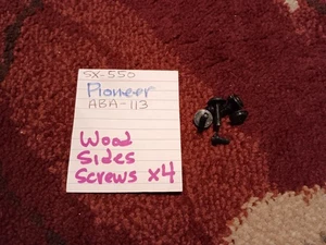 ๐ PIONEER ABA-113 WOOD SIDE PANEL SCREWS ๐ฅ SX-550 STEREO RECEIVER - Picture 1 of 2