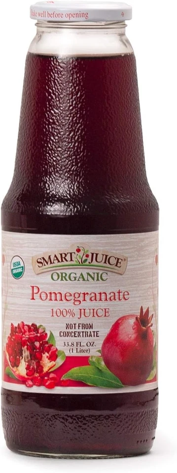 Smart Organic Pomegranate Juice 33.8 Ounce 6 per Case.