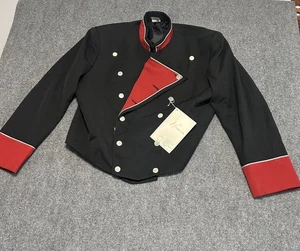 Chaqueta de Chef Talla 48 Negra Y Roja UTY Ropa Doble Pecho Bistro Nueva con Etiquetas - Imagen 1 de 7