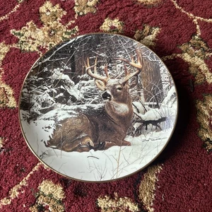 Danbury Mint "Winter Hirsch" von Bob Travers Stolz der Wildnis (1992) Teller - Bild 1 von 12