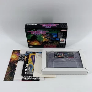 Gradius III Super Nintendo CIB SNES Complete w/ POSTER - Box Protector - Manual - Picture 1 of 16