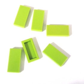 Lot of 6 LEGO Lime Green 1x2 Tile 3069 / 30070 Brick Parts Pieces