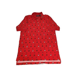 Georgia Bulldogs Mens Medium Polo Shirt All Over Print UGA Chiliwear Excellent - Picture 1 of 7