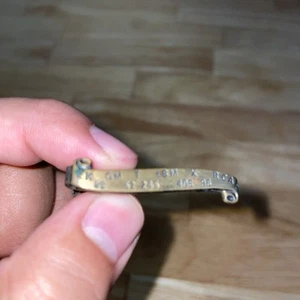 Vintage "Stock Market Ticker Tape" Tie/Bar Clip - Picture 1 of 6