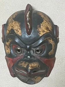 Japanische traditionelle Noh Maske Omen Kabuki 710-G28 - Bild 1 von 6