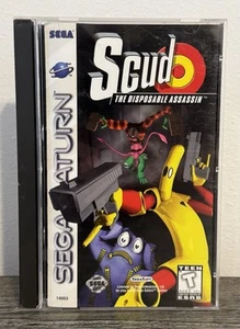 Scud: The Disposable Assassin (Sega Saturn, 1997) CIB Completo con Manual PROBADO - Imagen 1 de 9