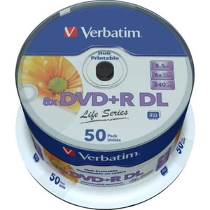 Verbatim 97693 DVD+R DL vergine 8.5 GB 50 pz. Torre stampabile - Foto 1 di 2