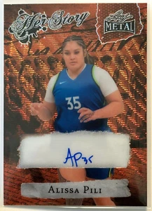 Alissa Pili HERStory Orange Wave Autograph, Leaf Women of Sport, 1/1 - Picture 1 of 2