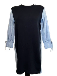 FREE ASSEMBLY LAGENLOOK Hemdblusenkleid dunkelblau/blau Langarm Gr. XS - Bild 1 von 10