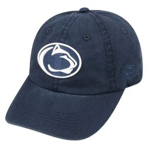 PENN STATE NITTANY LIONS ADULT ADJUSTABLE BUCKLE HAT NAVY PSU RELAXED STYLE - Picture 1 of 3