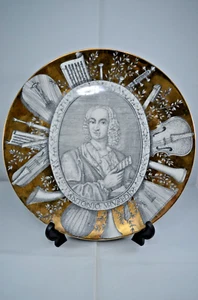 PIERO FORNASETTI GRANDI MAESTRI 26 CMS PLATE - VIVALDI - Picture 1 of 8