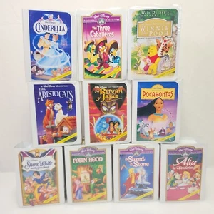 Vtg 90s Disney Masterpiece Toys - Lot of 10 - McDonalds Happy Meal Vhs Box - Picture 1 of 11