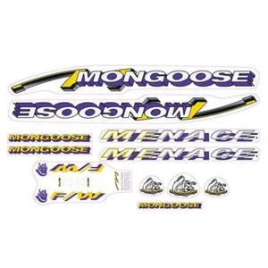 1993 Mongoose - Menace - for black frame Decal set - Picture 1 of 1