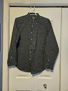 American Living Shirt Mens Large wrinkle Long Sleeve Pocket Red Green Plaid - Picture 1 of 3