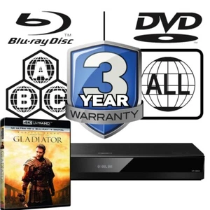 Panasonic Lettore Blu-ray DP-UB820 All Zone Code Free MultiRegion 4K - Gladiator - Foto 1 di 7