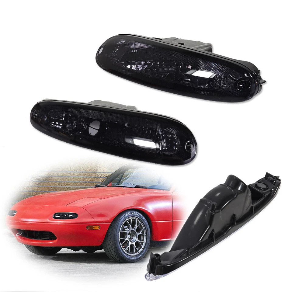 Carcasas luces de giro para conductor pasajero ahumado Mazda MX-5 Miata 1990-97 Foto 1 de 4