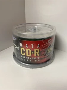 TDK CD-R New 50 Pack Blank Data Computer Burning 48x 700mb 80 Min Recordable - Picture 1 of 6