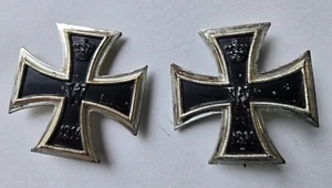 Pair of Original Imperial German 1914 Iron Crosses 1st Class Badge - Picture 1 of 11