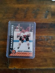 1995-96 Omaha Lancers USHL Hockey Brent Voorhees Card NM/M or Better
