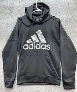 Adidas Hoodie Adult Small S Black Climawarm Hoodie Sweatshirt Mens - Picture 1 of 11