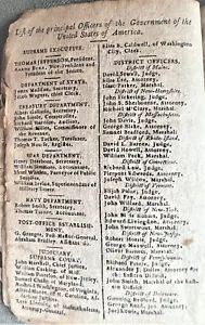 1803 New York State Almanach, mit US-Regierungsbüros, Ephemeris, Porto - Bild 1 von 24