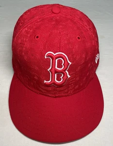 Gorra de béisbol 100 % lana Boston Red Sox para hombre ajustada 7 3/4 roja New Era 59 MLB - Imagen 1 de 8