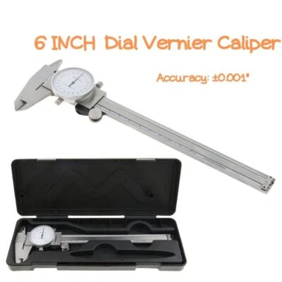 Professional Stainless Dial Vernier Caliper Depth Metric Gauge 0-150mm/0.01mm - Image 1 of 4
