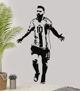 Pegatina de Pared Celebración Lionel Messi Argentina | Messi GOAT Star Decoración del Hogar LM1 - Imagen 1 de 10