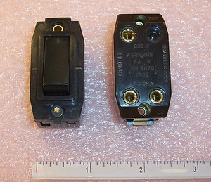 Menge (5) 2530 Crabtree 5A 250V Wippgitter Netzschalter AC NUR BS3676 - Bild 1 von 3