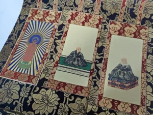 Japanese Hanging Scroll Kakejiku Buddhist altar Art Painting Picture set 0123 YZ - Picture 1 of 16