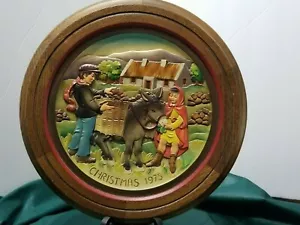 NAVIDAD EN IRLANDA 1975 # 3570 HECHO A MANO PINTURA A MANO PLACA DE MADERA POR ANRI - Imagen 1 de 7
