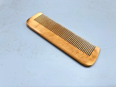 MAZE SHEARS Beard Hair Comb Natural Wooden Anti Static Mustache & Beard Grooming