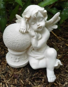 Latex angel mold w/ plastic backup plaster concrete casting mould 4" x 4" - Picture 1 of 4