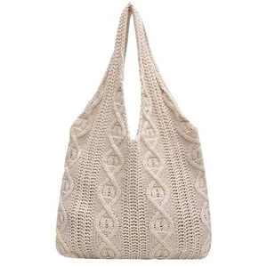 JSTHHTT Beach Bag for Women, Crochet Tote Bag, Retro Summer Woven Bag, Large ... - Picture 1 of 7