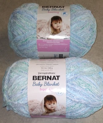 Bernat Baby Blanket Yarn Frosting Seaside #6 Pack Of 2 - Image 1 of 4