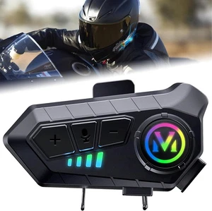 Motorcycle Helmet Headset BT 5.2 Wireless Headphone 2km Intercom Range 2000Mah - Bild 1 von 8